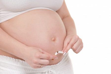 gravide og rygestop